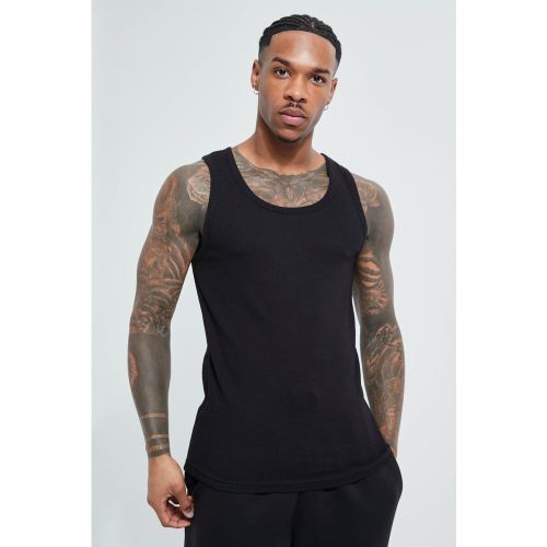 Débardeur moulant côtelé - XL - Boohooman - Modalova