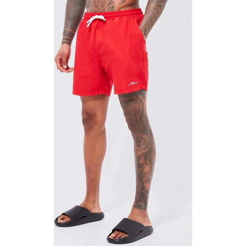 Short de bain mi-long à logo - MAN - S - Boohooman - Modalova