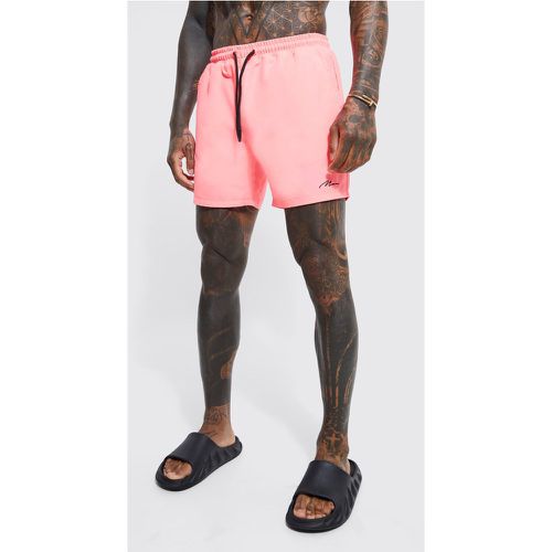 Short de bain mi-long à logo - MAN - S - Boohooman - Modalova