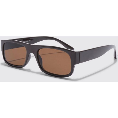 Lunettes de soleil rectangulaires fines - ONE SIZE - Boohooman - Modalova