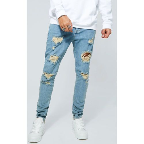 Tall - Jean skinny déchiré - 30 - Boohooman - Modalova