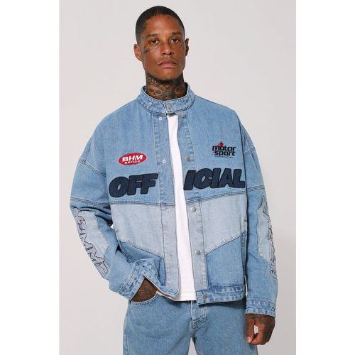 Veste en jean oversize - Boohooman - Modalova