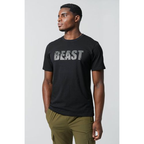 MAN Active x Beast - T-shirt de sport imprimé - Boohooman - Modalova