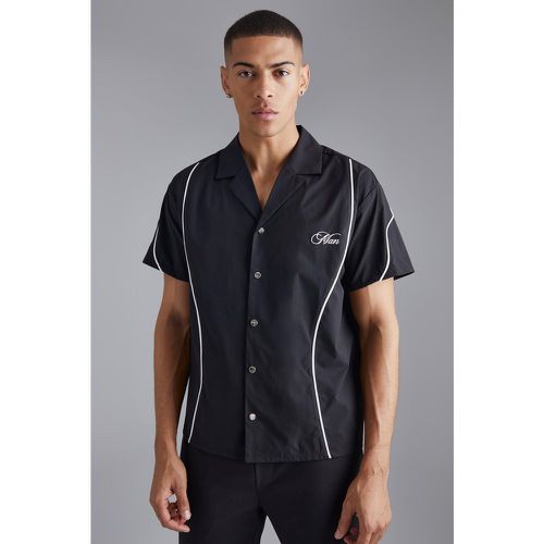 Chemise ample brodée à surpiqûres homme - Boohooman - Modalova