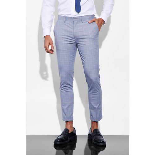 Pantalon de costume court à carreaux - 32R - Boohooman - Modalova