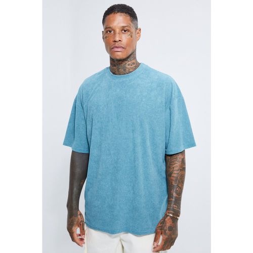 T-shirt oversize en tissu éponge - Boohooman - Modalova