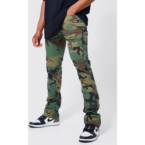 Pantalon cargo imprimé camouflage - 30 - Boohooman - Modalova