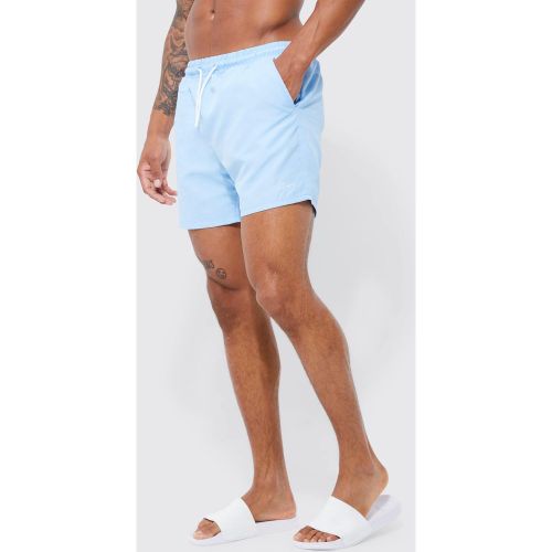 Short de bain mi-long à logo - MAN - M - Boohooman - Modalova