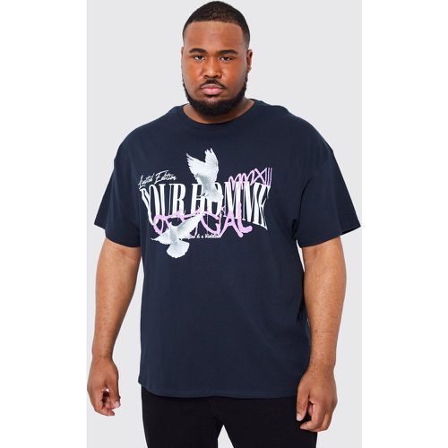 Grande taille - T-shirt à imprimé colombe - - XXXL - Boohooman - Modalova