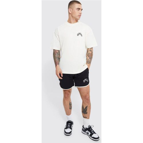 Ensemble oversize avec t-shirt et short en mesh - Boohooman - Modalova