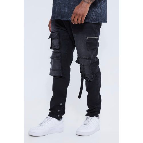 Grande taille - Jean cargo à poches multiples homme - 38 - Boohooman - Modalova