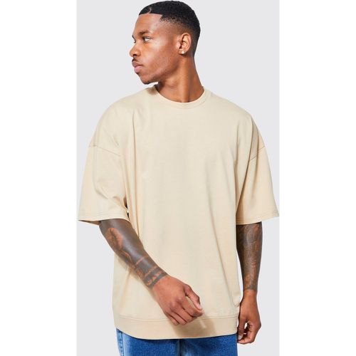 T-shirt oversize côtelé - Boohooman - Modalova