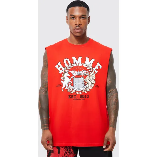 Débardeur oversize universitaire - M - Boohooman - Modalova