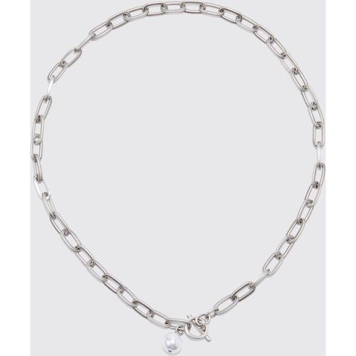 Collier à chaîne épaisse perlée - ONE SIZE - Boohooman - Modalova