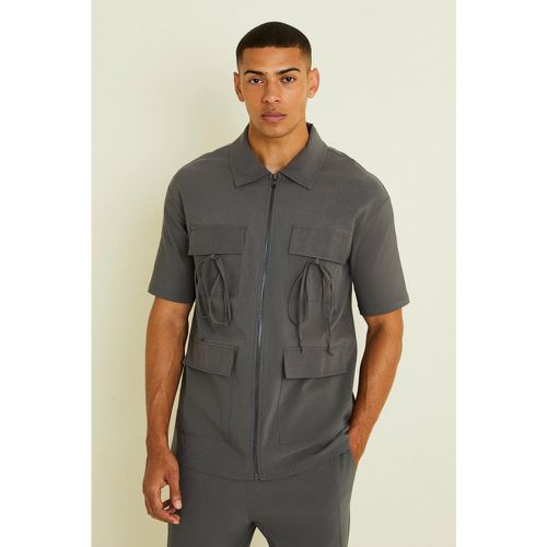 Chemise cargo à manches courtes homme - S - Boohooman - Modalova