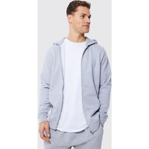 Tall - Sweat à capuche zippé homme - M - Boohooman - Modalova