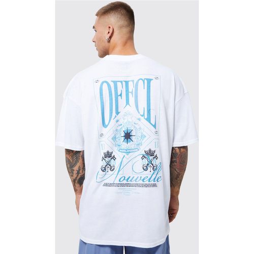 T-shirt oversize imprimé - Offcl - Boohooman - Modalova