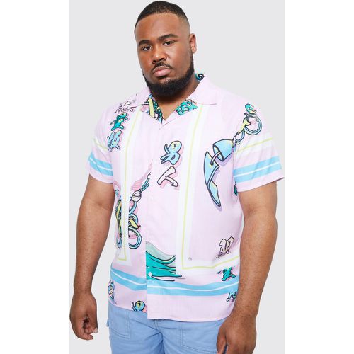 Grande taille - Chemise imprimée - - XXXL - Boohooman - Modalova