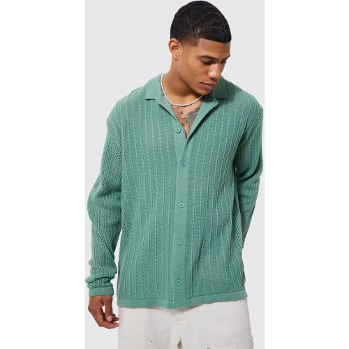 Cardigan oversize boutonné - L - Boohooman - Modalova