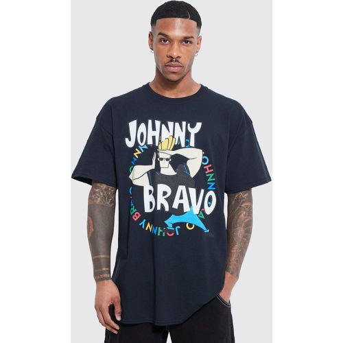 T-shirt oversize à imprimé Johnny Bravo - Boohooman - Modalova