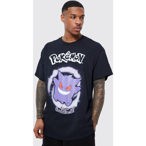 T-shirt oversize Pokémon à imprimé Ectoplasma - Boohooman - Modalova