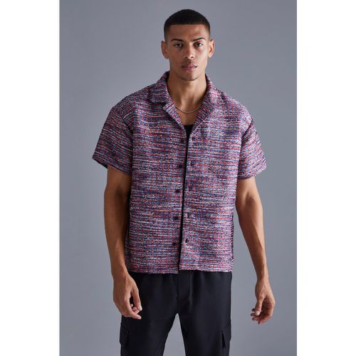 Chemise ample texturée à manches courtes - L - Boohooman - Modalova