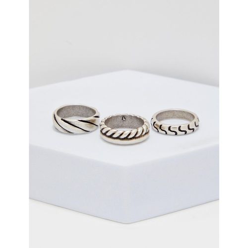 Bague détaillée - - S/M - Boohooman - Modalova