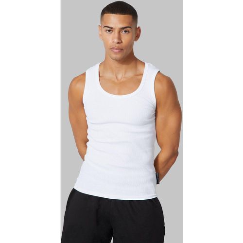 Débardeur côtelé - MAN Active - XL - Boohooman - Modalova