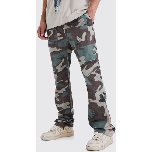 Tall - Pantalon cargo à imprimé camouflage - 30 - Boohooman - Modalova