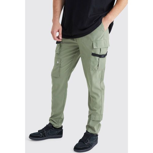 Tall - Pantalon cargo skinny à poches multiples - S - Boohooman - Modalova