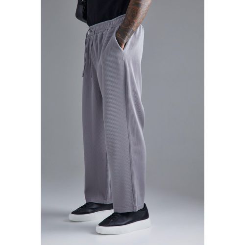 Pantalon court plissé à taille élastiquée - Boohooman - Modalova