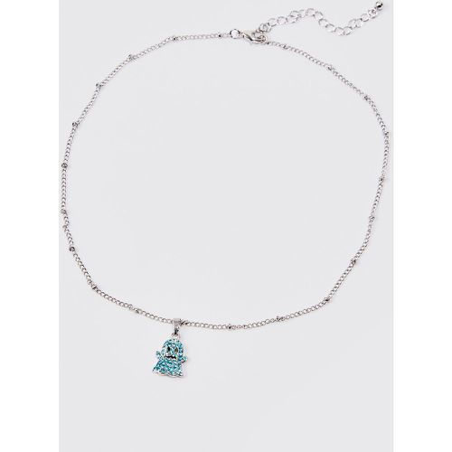 Collier à pendentif personnage strassé - ONE SIZE - Boohooman - Modalova