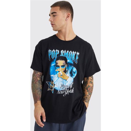 T-shirt oversize imprimé Pop Smoke - Boohooman - Modalova