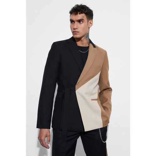 Blazer cintré croisé - 34 - Boohooman - Modalova