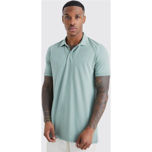 Polo basique homme - vert - M, vert - Boohooman - Modalova