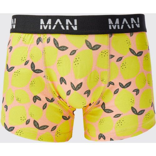 Boxer imprimé citron - L - Boohooman - Modalova