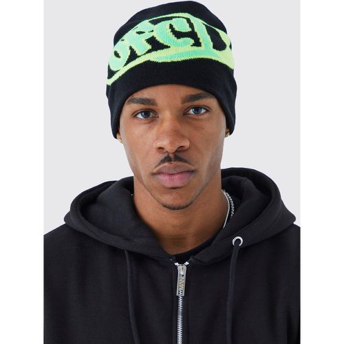 Bonnet en maille à logo - Ofcl - ONE SIZE - Boohooman - Modalova