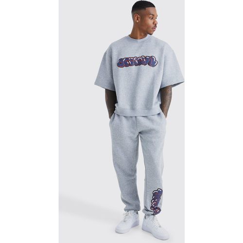 Survêtement oversize ample avec sweat - Boohooman - Modalova