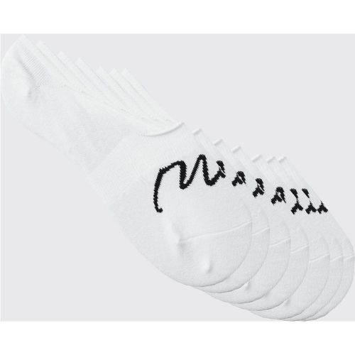 Lot de 7 paires de socquettes à logo signature - Boohooman - Modalova