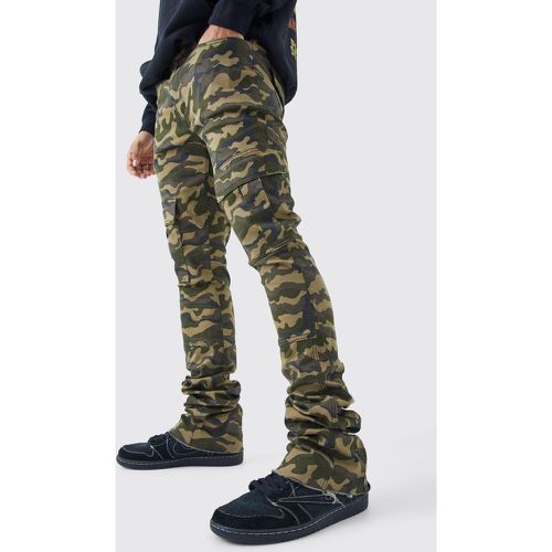 Pantalon cargo skinny à imprimé camouflage - - 28R - Boohooman - Modalova
