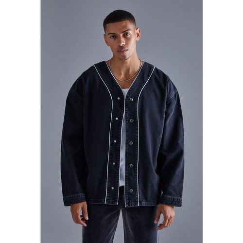 Chemise de baseball à manches longues - S - Boohooman - Modalova