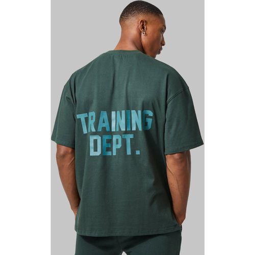 T-shirt de sport oversize à slogan Training Dept - Boohooman - Modalova