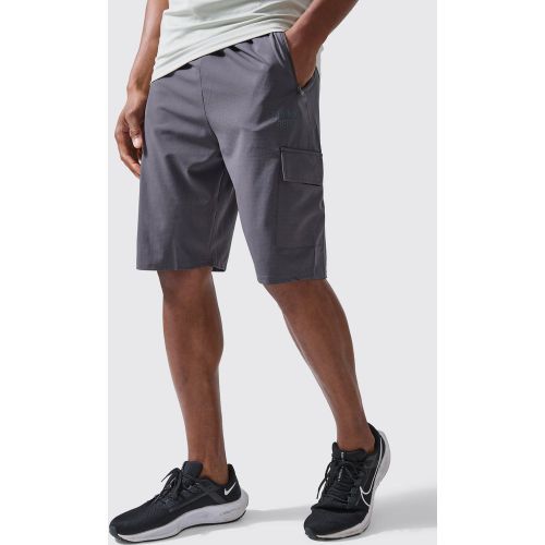 Tall - Short cargo à slogan - M - Boohooman - Modalova