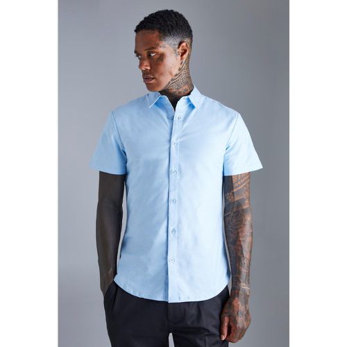 Chemise cintrée à manches courtes - S - Boohooman - Modalova