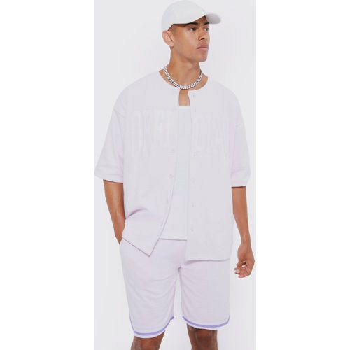 Ensemble oversize avec polo et short - S - Boohooman - Modalova