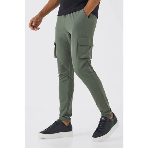 Pantalon cargo léger à taille élastique - XS - Boohooman - Modalova