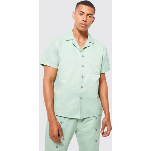 Chemise ample à manches courtes et boutons pression homme - L - Boohooman - Modalova