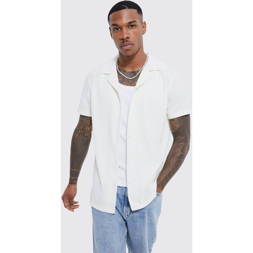 Chemise côtelée à manches courtes - S - Boohooman - Modalova