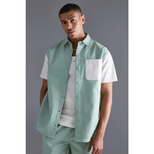 Chemise oversize à manches courtes - S - Boohooman - Modalova