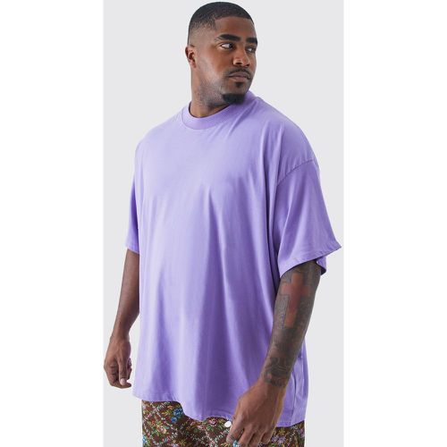 Grande taille - T-shirt oversize épais à col montant - - XXXL - Boohooman - Modalova